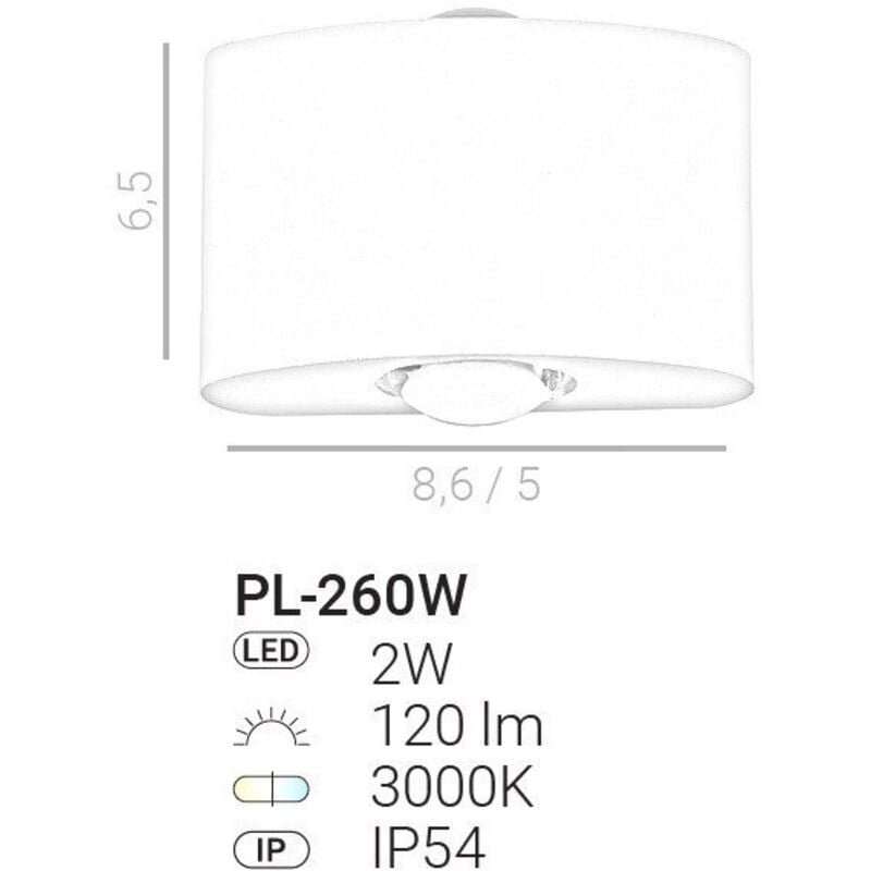 Wodoodporna lampa ścienna zewnętrzna, oświetlenie wewnętrzne i zewnętrzne dziedzińców hoteli, willi i klatek schodowych - 3