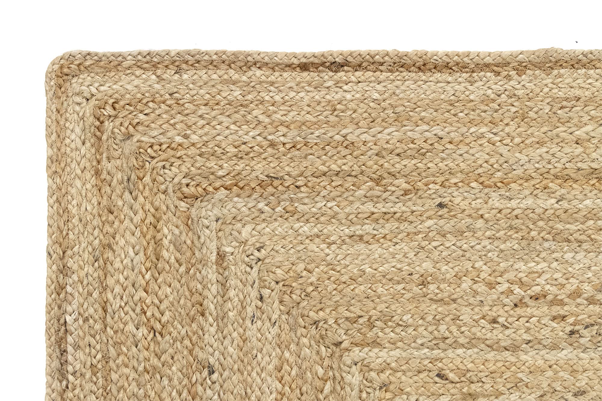 Hamid - Tapis en jute naturel ALHAMBRA 300x240cm - Tapis pour salon, chambre, salle familiale - 2
