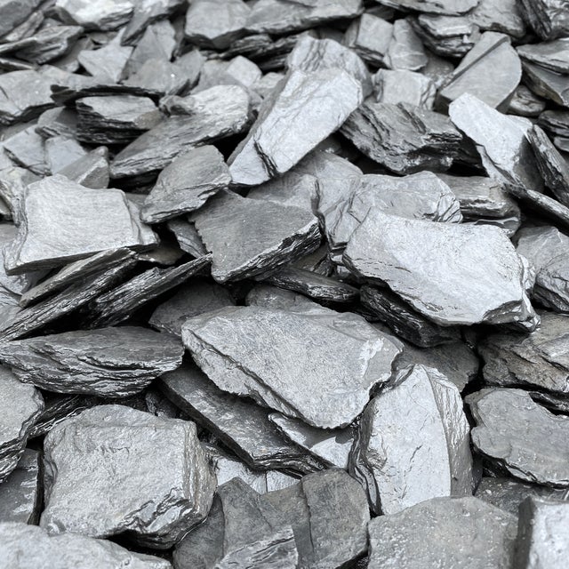 Paillettes d'Ardoise Noir Angevine - 30/60 mm - 700kg - Pierre et Parquet