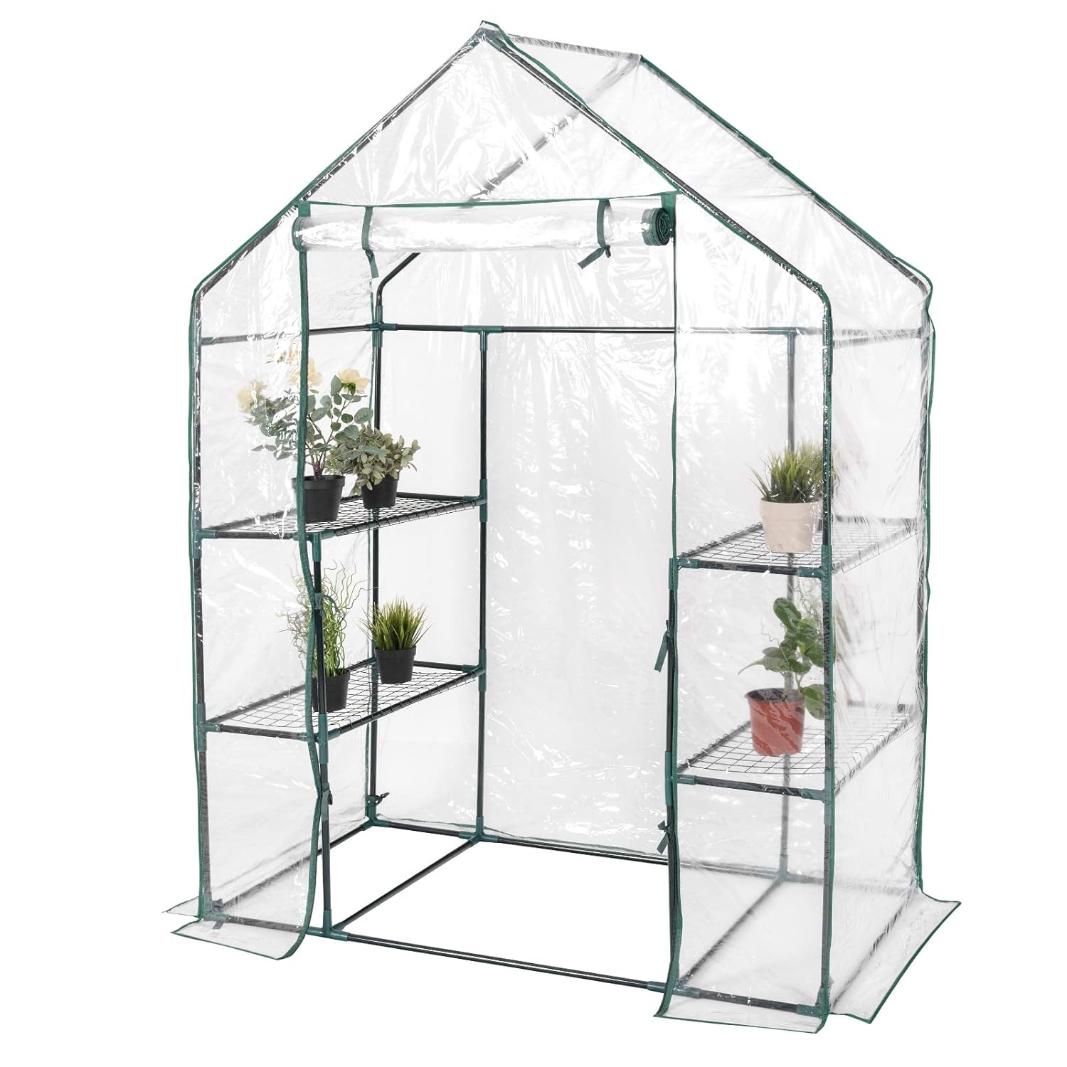 4,7 m² Schowek na Narzędzia Ogrodowe, Pomieszczenie na Narzędzia Ogrodowe z Podwójnymi Drzwiami, Schowek Ogrodowy 259,5 x 206,5 x 180 cm