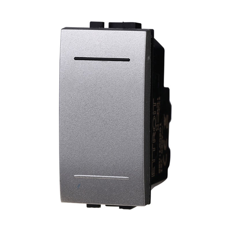 SANDASDON SD40001T Interruttore Unipolare 16A 250V, Colore Grigio, Compatibile Con Bticino Living, Confezione Da 1 Pezzo