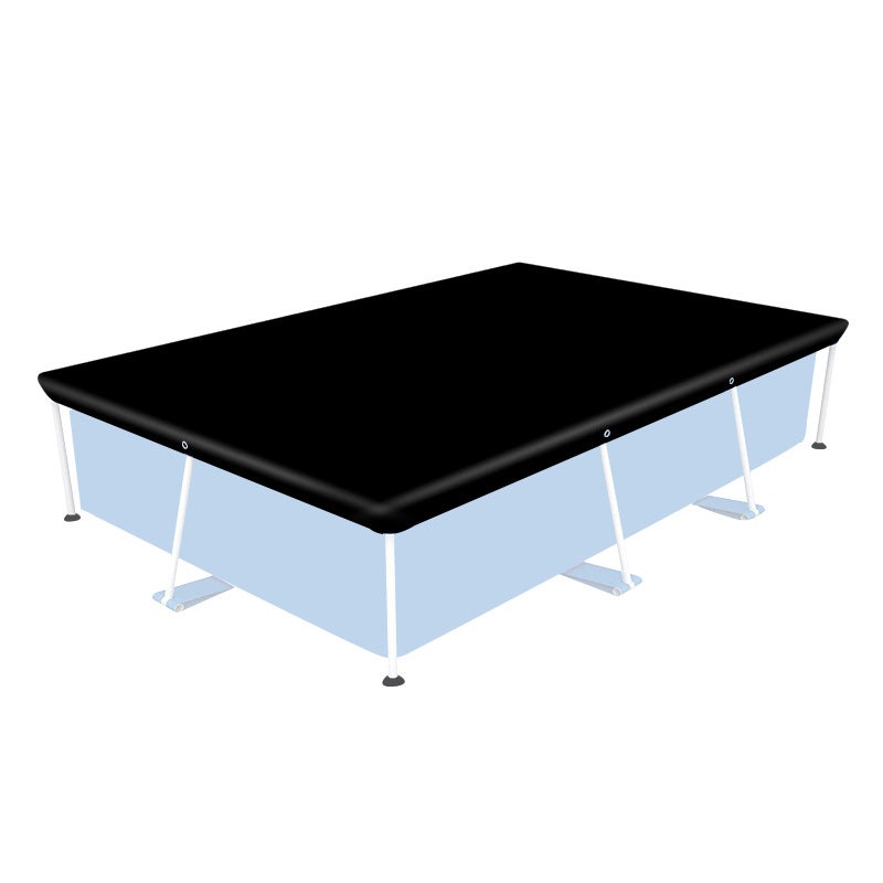 Copertura Rettangolare Per Piscina Fuori Terra | Tessuto Oxford 210D Con Protezione UV | Pieghevole E Resistente | 300x201 Cm + 20cm Di Riserva