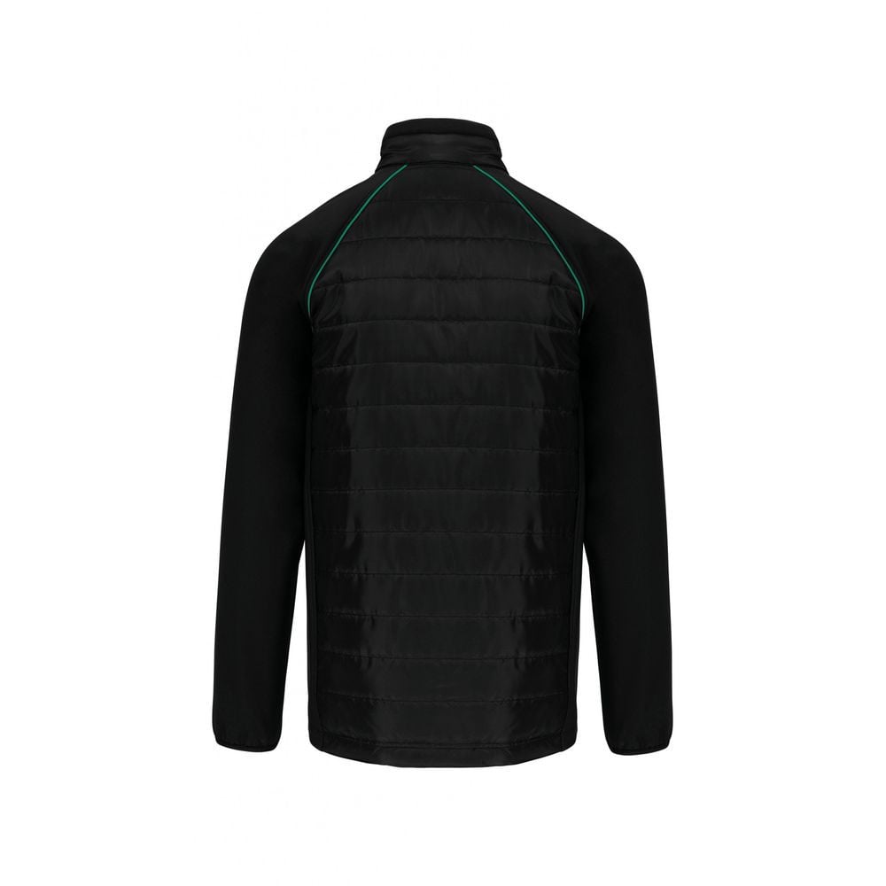 Veste DayToDay bi-matière unisexe WK. Designed To Work Noir / Vert L - 3