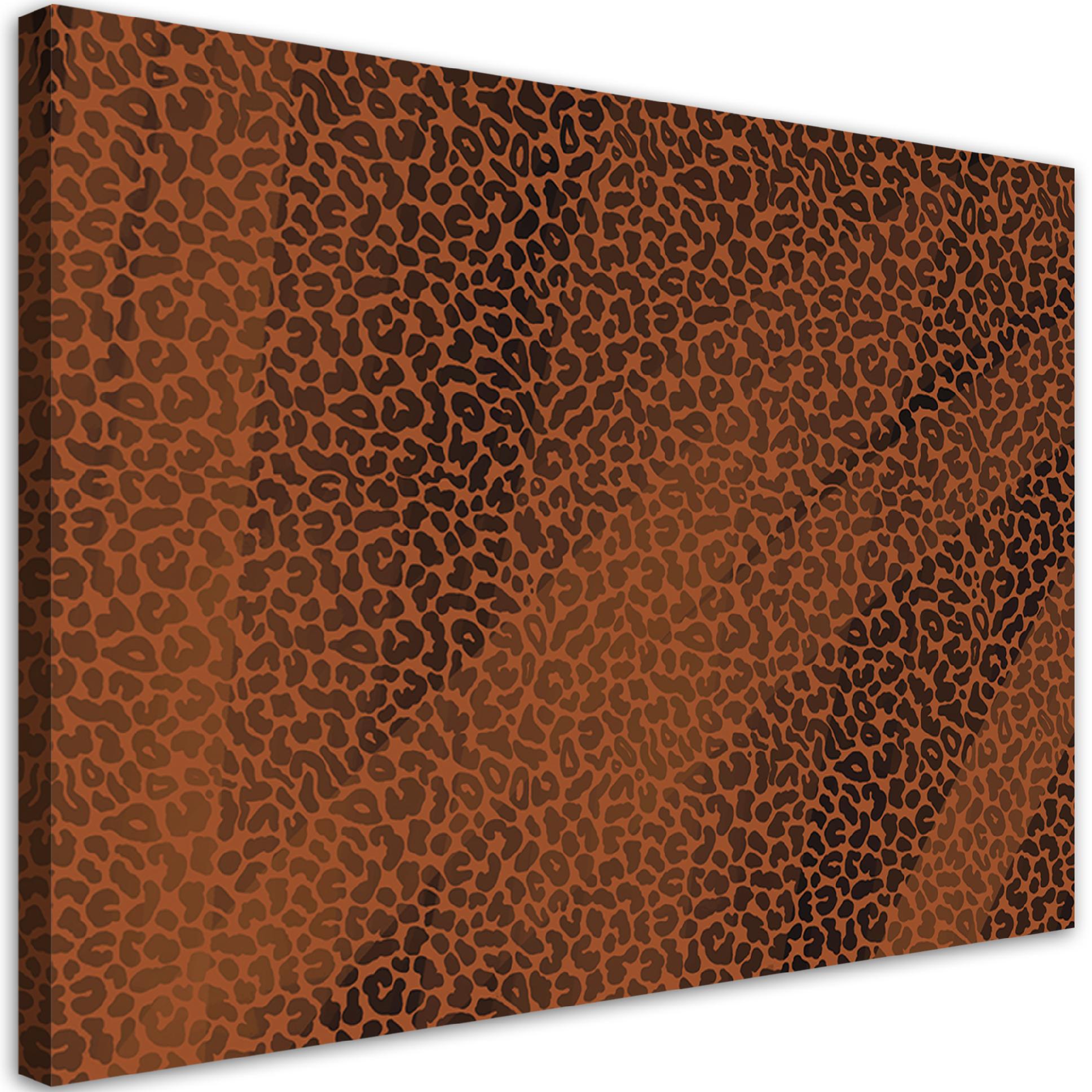 Obraz na płótnie, Pantera leopard futro plamy wzór 120x80