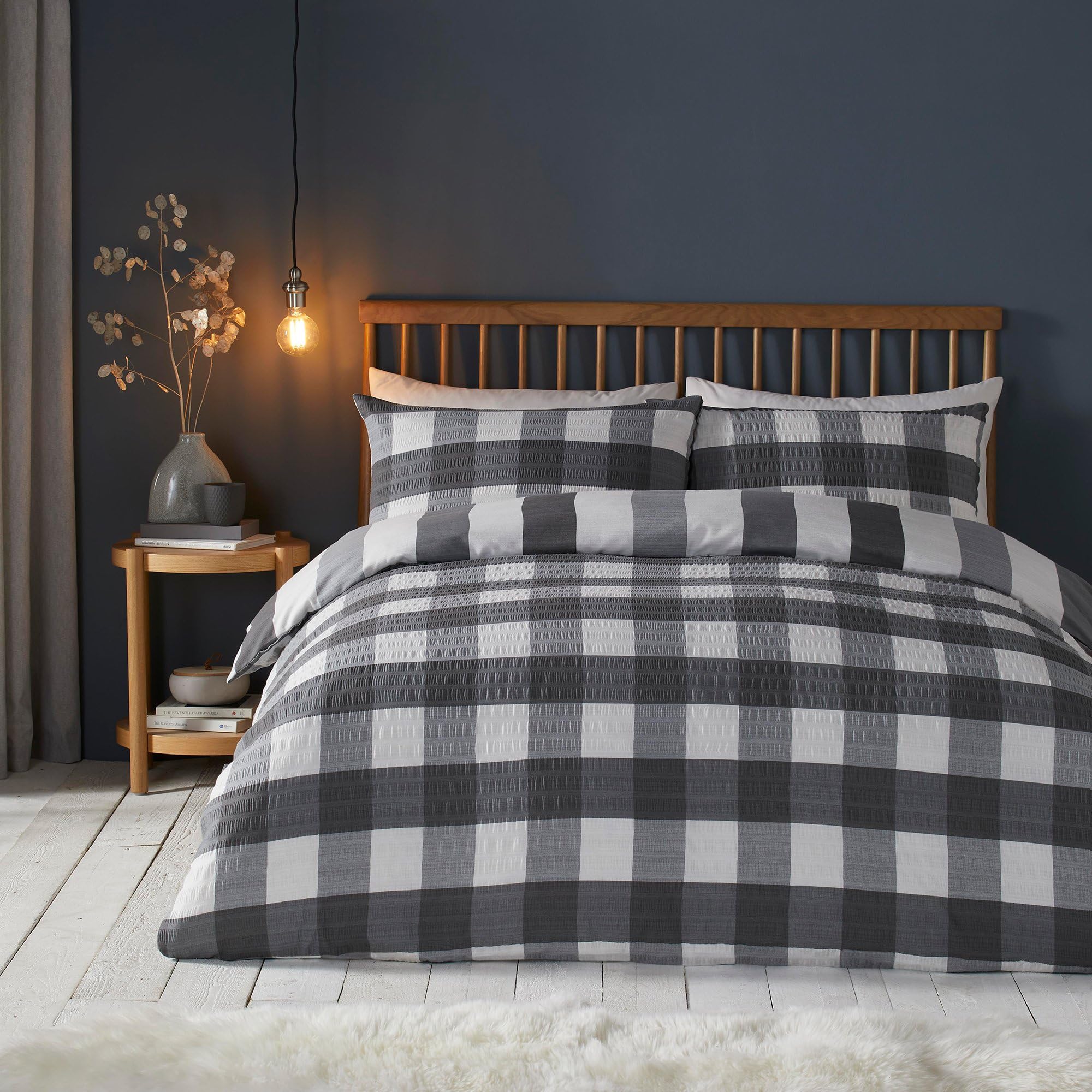 BIANCHERIAWEB - Completo Lenzuola Letto 100% Cotone Italy 3027 Disegno Rosa Singolo Grigio 8056710500127