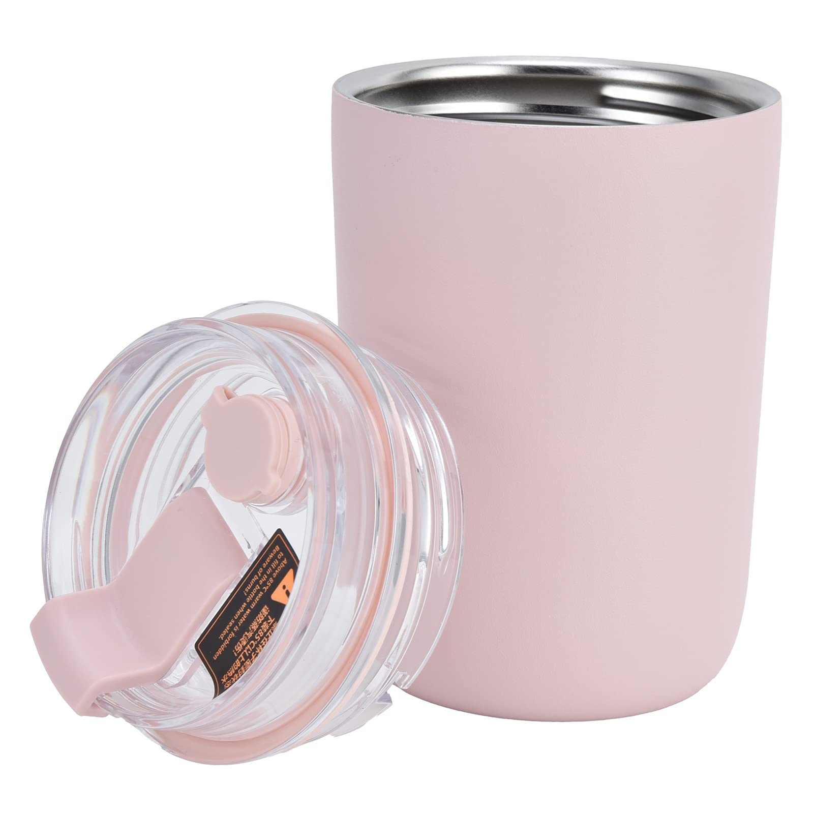 CrunchCup Gobelet à céréales portable en plastique pour le petit-déjeuner en déplacement, pour vos céréales préférées, pas besoin de cuillère ou de bol, taille XL, rose
