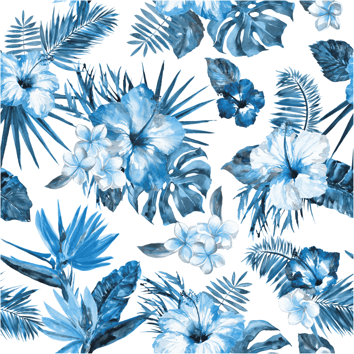 Adesivo carta da parati tropicale Santos - Sticker adesivo - adesivi murali - 60x60cm - 2