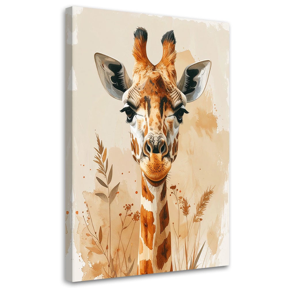 Obraz do pokoju dziecka niemowlaka, Żyrafa zwierzęta afrykańskie safari 30x45