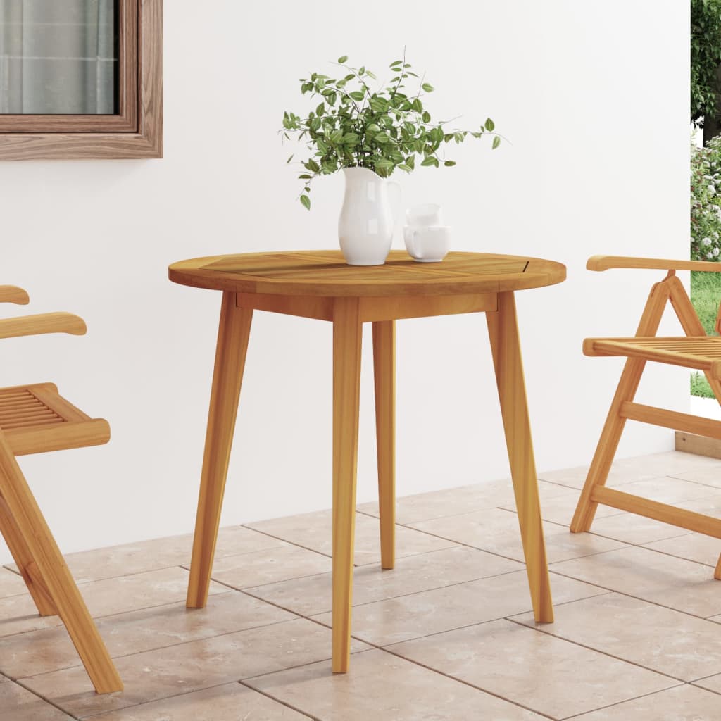Table de jardin en bois d'acacia massif ?85x75 cm - 2
