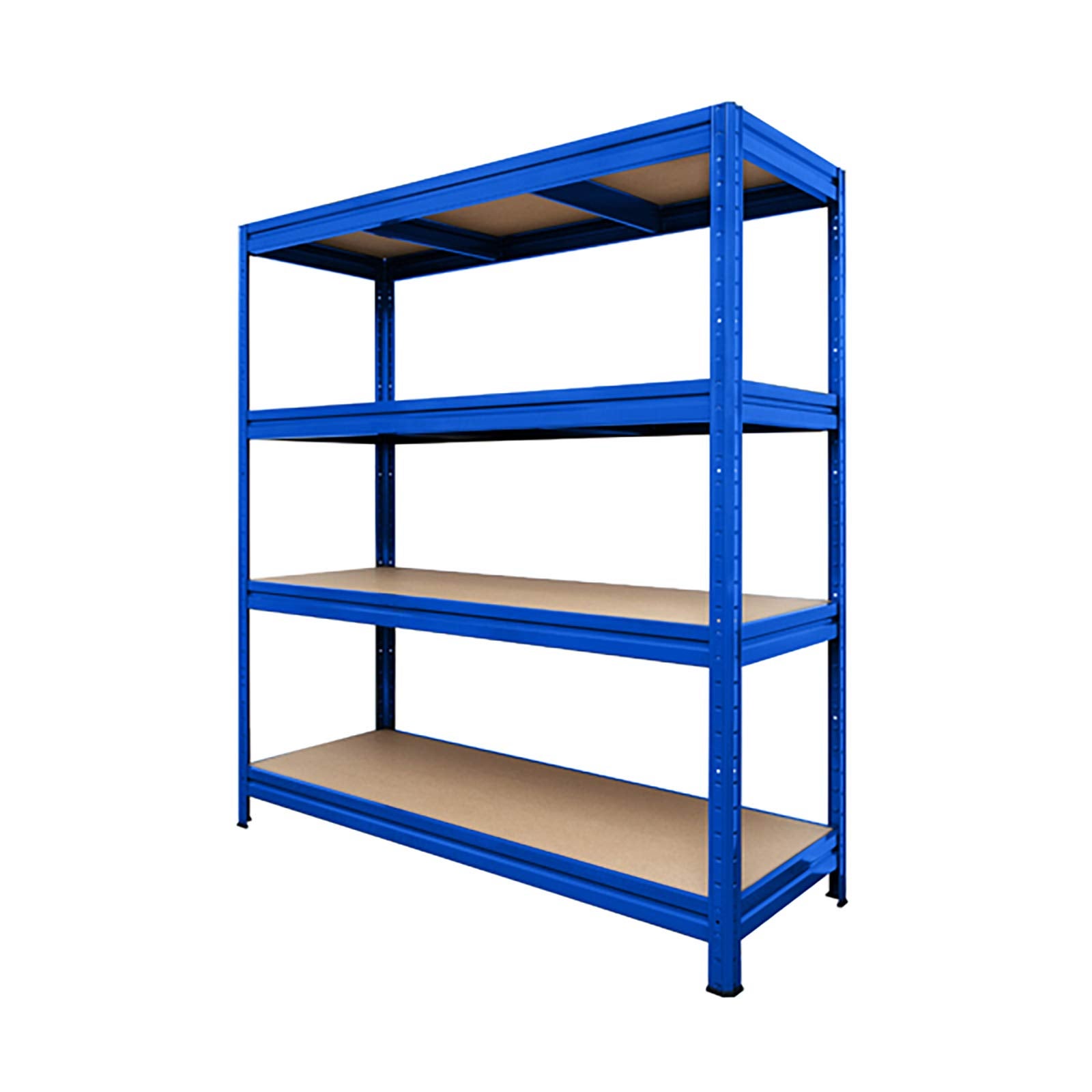 Rayonnage Étagère charge lourde Tôle d'acier 4 Étages Bleu 200 x 150 x 60 cm, Capacité de charge jusqu'à 1500 kg - 2