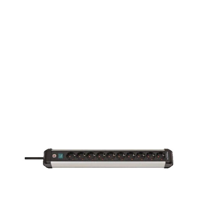 Bande de douille de ligne en aluminium premium avec interrupteur 10 fois 3m H05VV-F 3G1.5