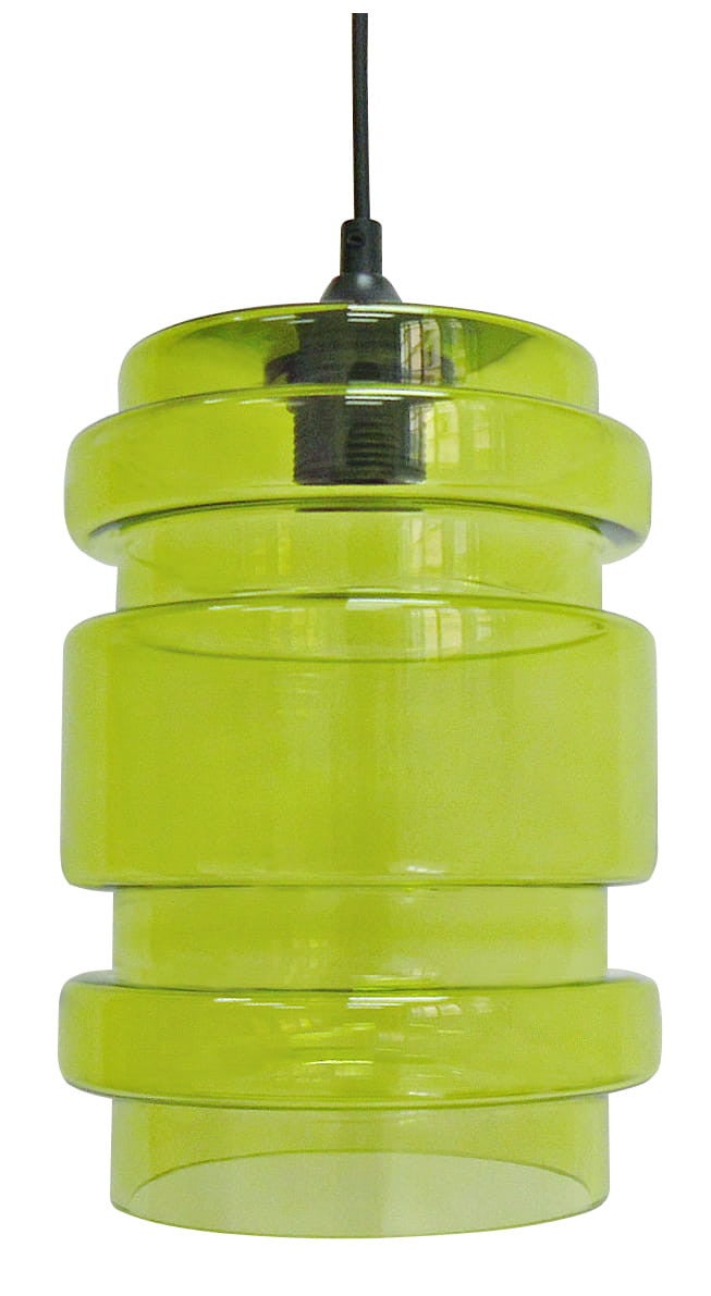 Lampa sufitowa Decorado czarno-zielona 1xE27x60W wym: 110 x 17 x 17 cm szkło Candellux