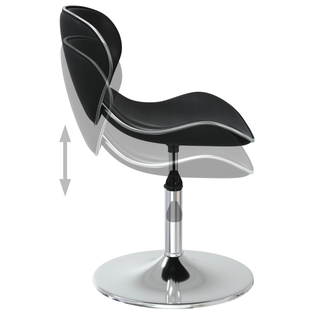 Chaises à manger lot de 2 noir similicuir vidaXL - 6