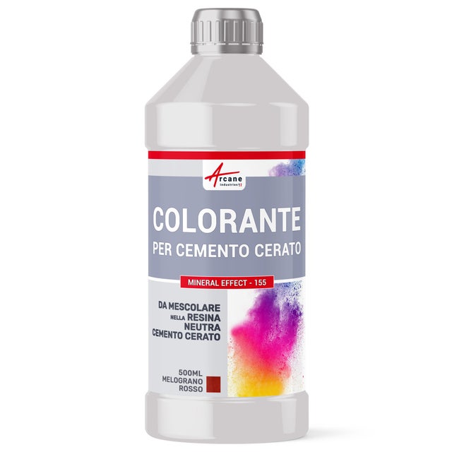 COLORANTE PER CEMENTO CERATO MINERAL EFFECT - 155 - 500 ml Melograno Rosso - ARCANE INDUSTRIES