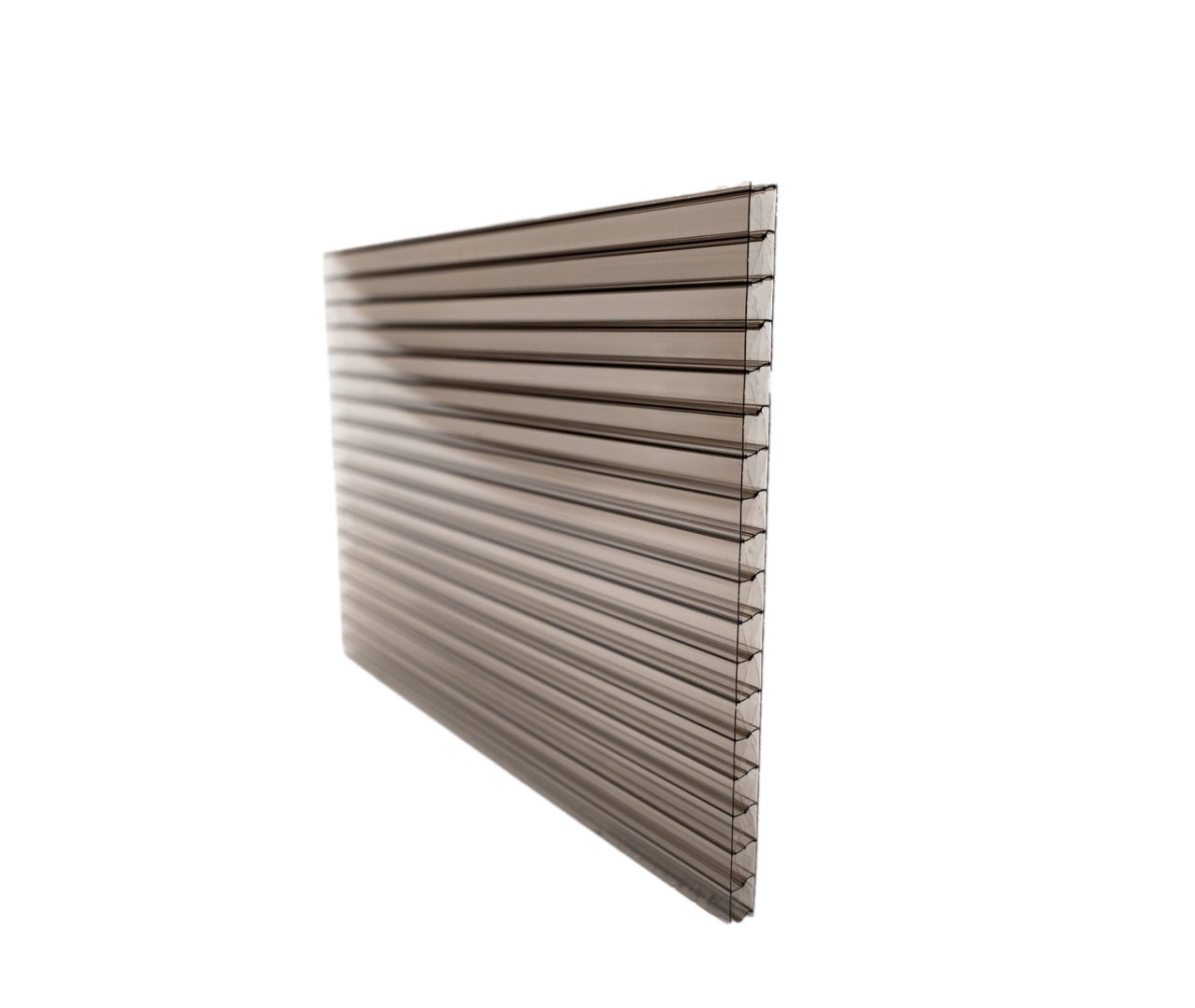 Poliwęglan komorowy TECH-PLAST 10mm dymiony brąz 2,10 x 2,00m X-premium 1 szt.