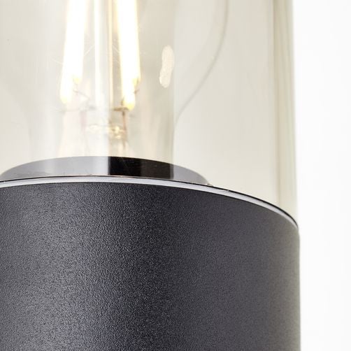 Lampa ścienna zewnętrzna Brilliant SERGIORO czujnik ruchu IP44 czarna - 4