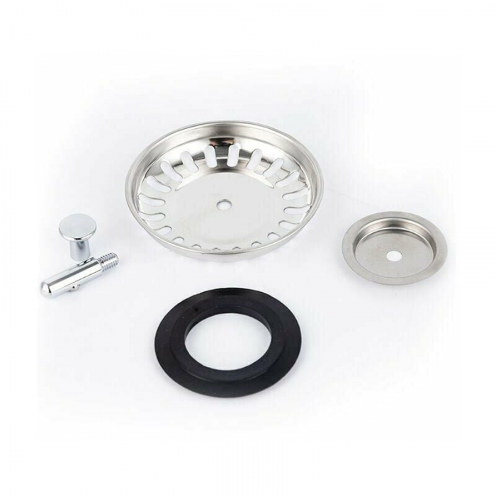 Panier Pour Bonde d'évier de Cuisine 79.3 mm - Crépine Universelle Acier Inoxydable, Bouchon Panier Pop-Up, - Lavable Lave-vaisselle, Ne se Bouche & N - 2