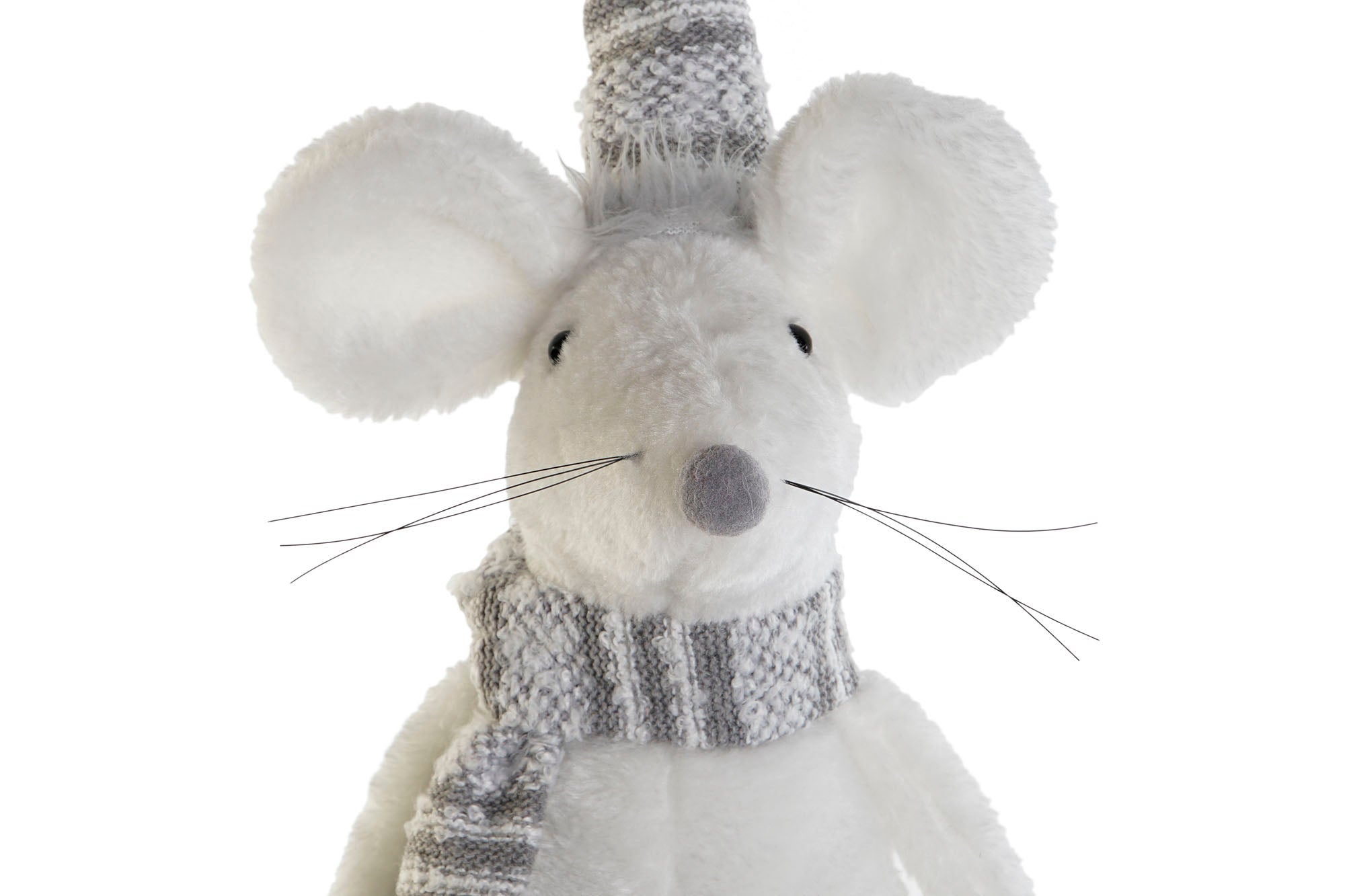 Figurina Raton PACK DE 2 FIGURA POLIESTER 20X17X75 RATON BLANCO | Leroy Merlin