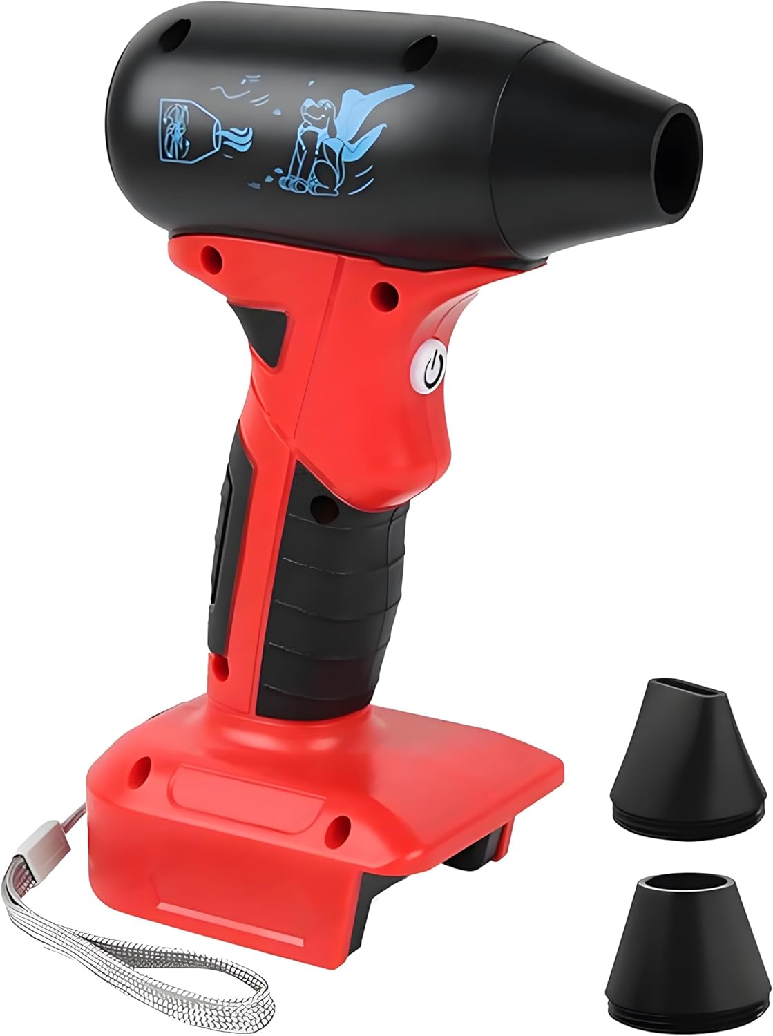 Souffleur De Feuilles Sans Fil 24V 150MPH - Avec 2 Batteries 2.0Ah Et Chargeur Rapide - Léger Et Puissant Pour Jardin, Terrasse, Allée