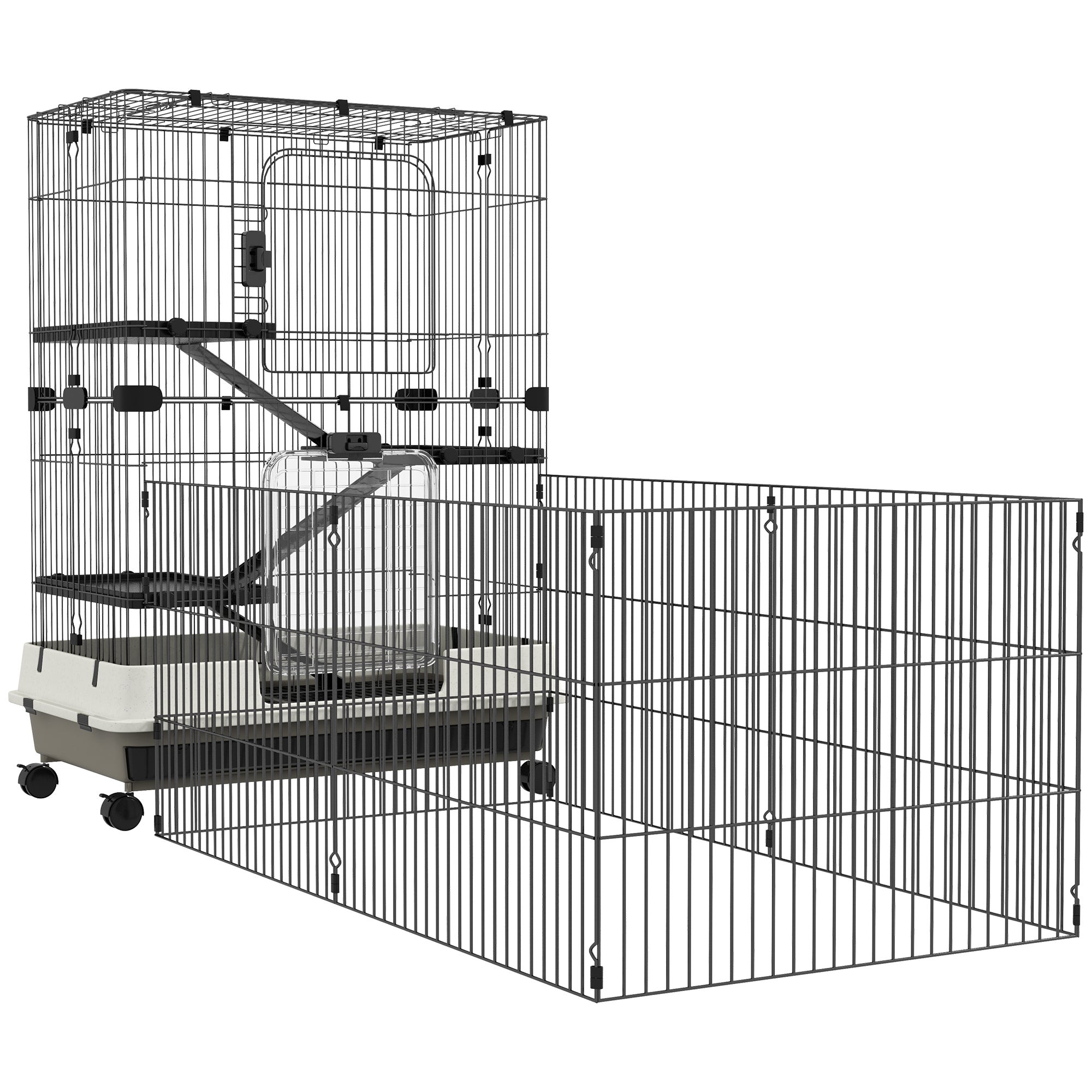 Merlin Cage Cage pour petits animaux Métal PawHut | Leroy Merlin