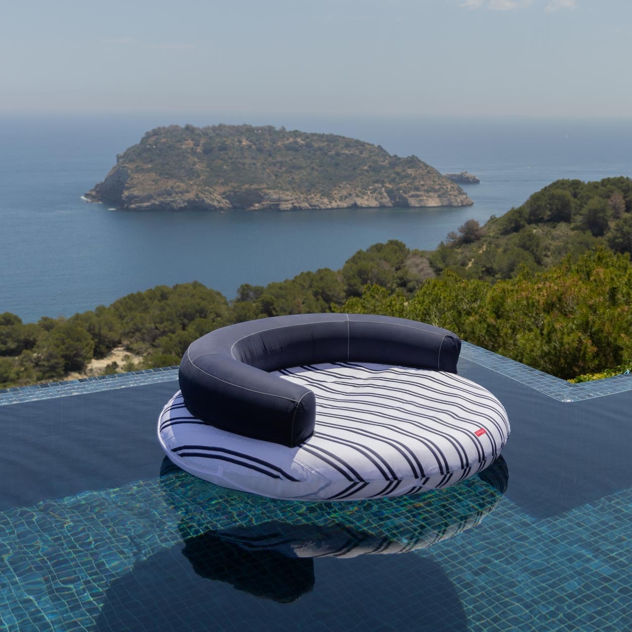 Flamingueo Colchão de Piscina Espreguiçadeira Insuflável PVC Azul - 2