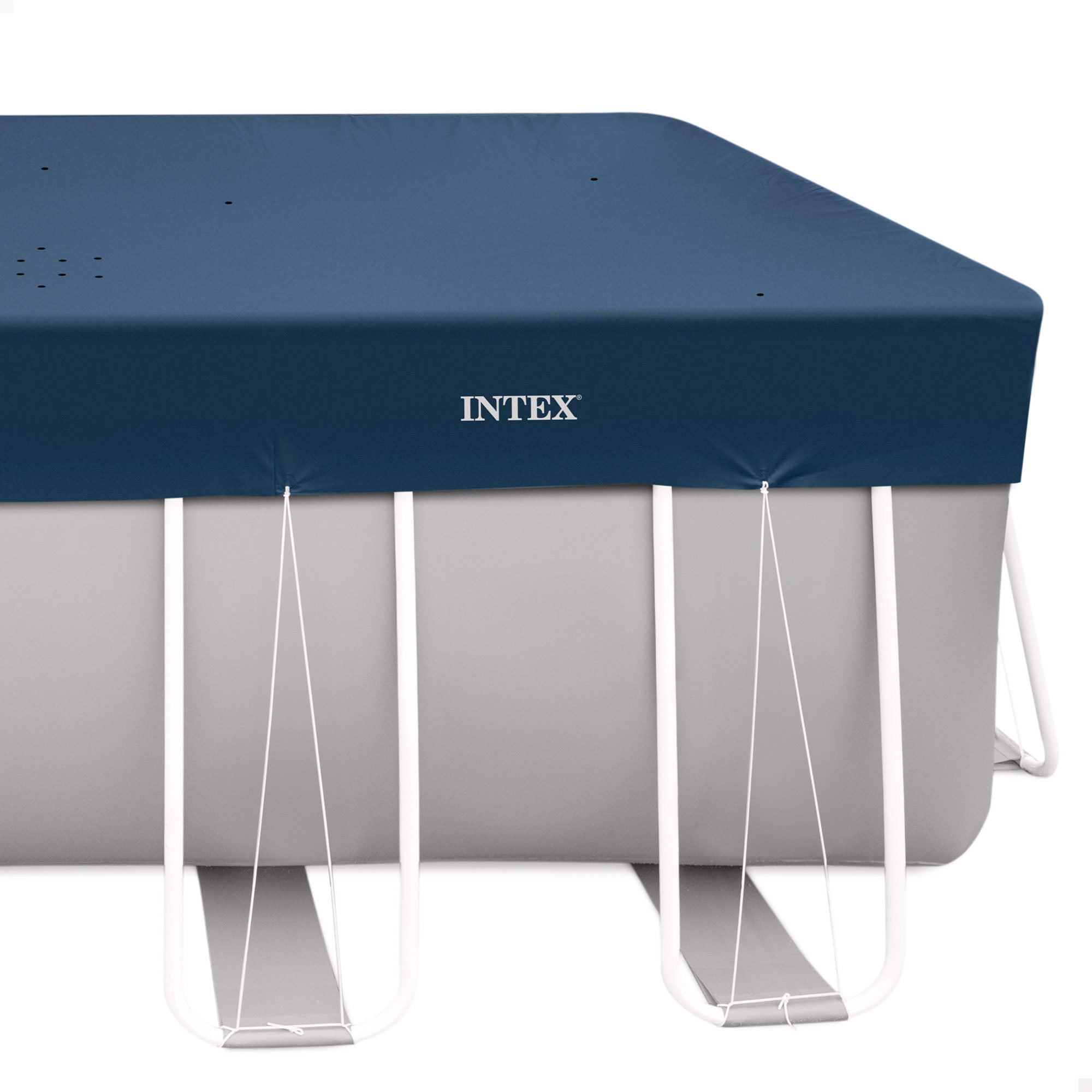 Bache hiver Intex 4x2 m Bleu triple couche anti UV - 6