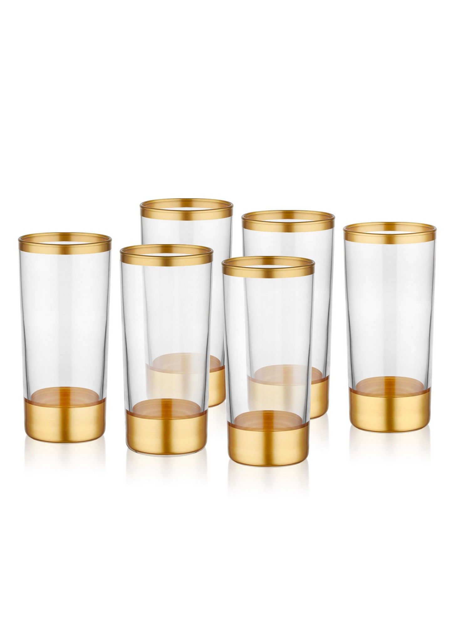 Lot De 6 Verres à Vin/eau Eric Lindgren - Verre Soufflé Multicolore - Design Unique