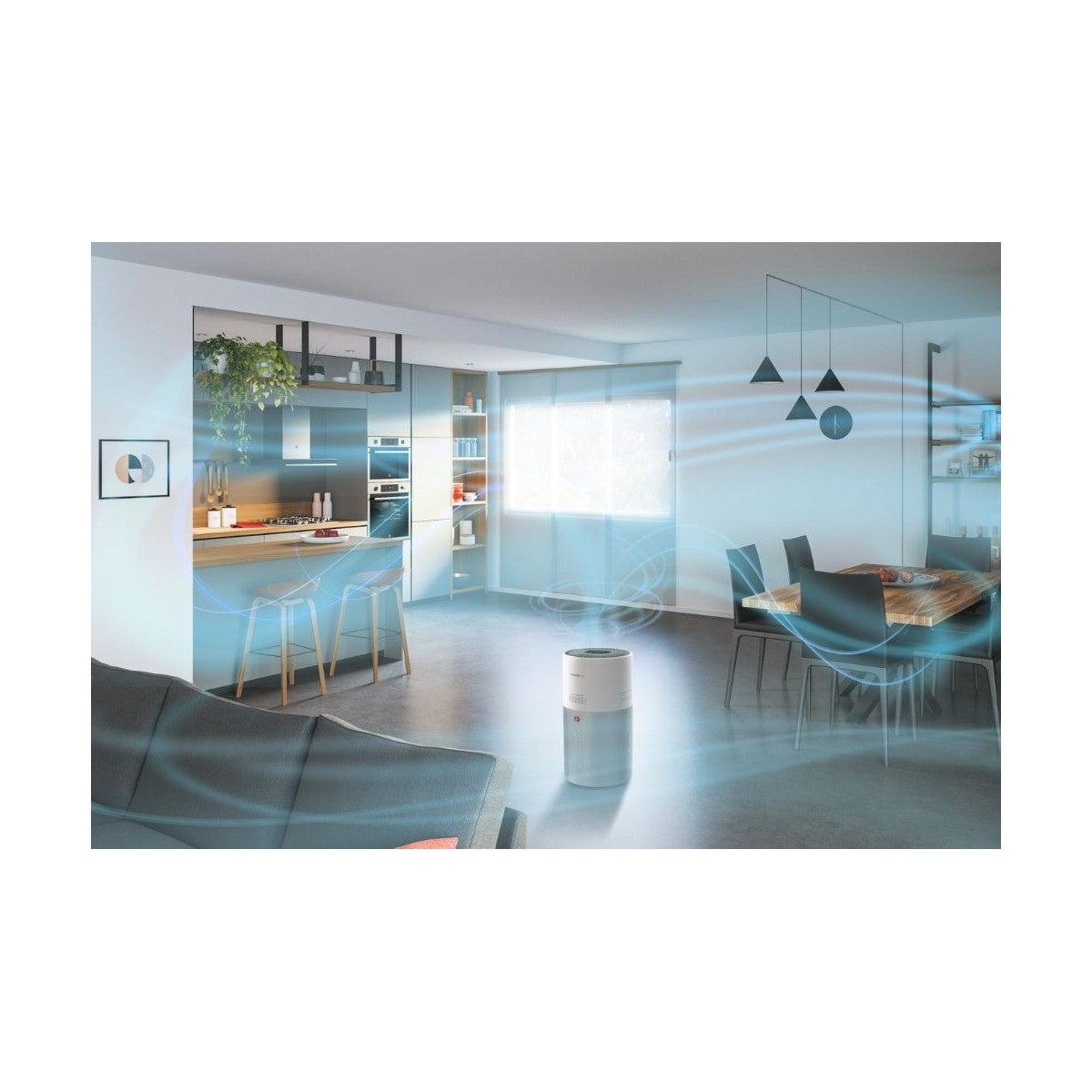 Hoover H-PURIFIER 300 purificatore 100 m² Argento, Bianco - 7