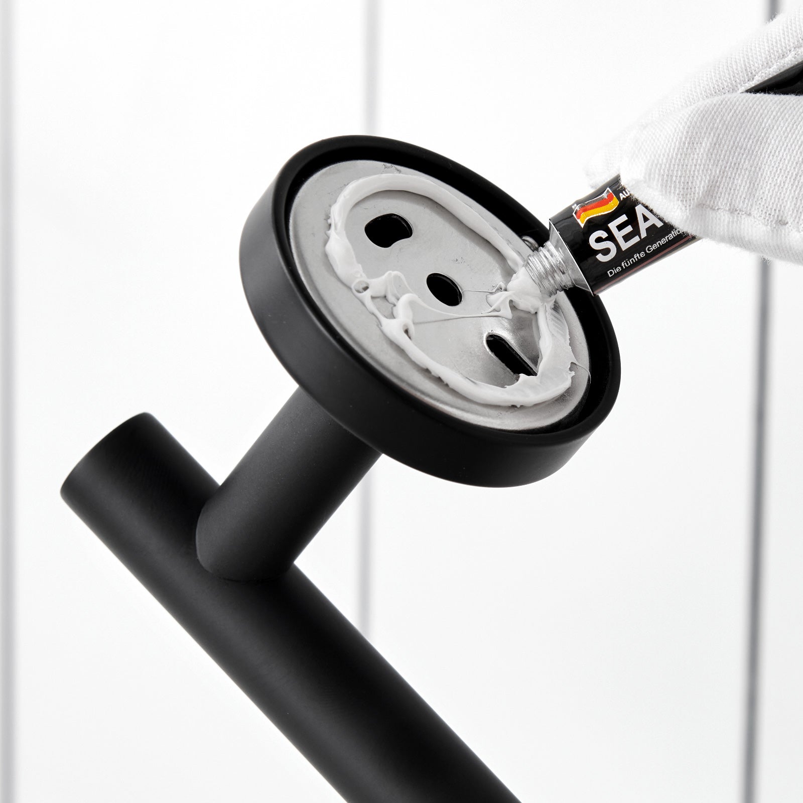 Porte-serviettes Multifonctionnel en Acier Inoxydable 304 Noir, Porte-serviettes Unipolaire Adapté pour Salle de Bain/Serviette Hygiénique/Cuisine - 7