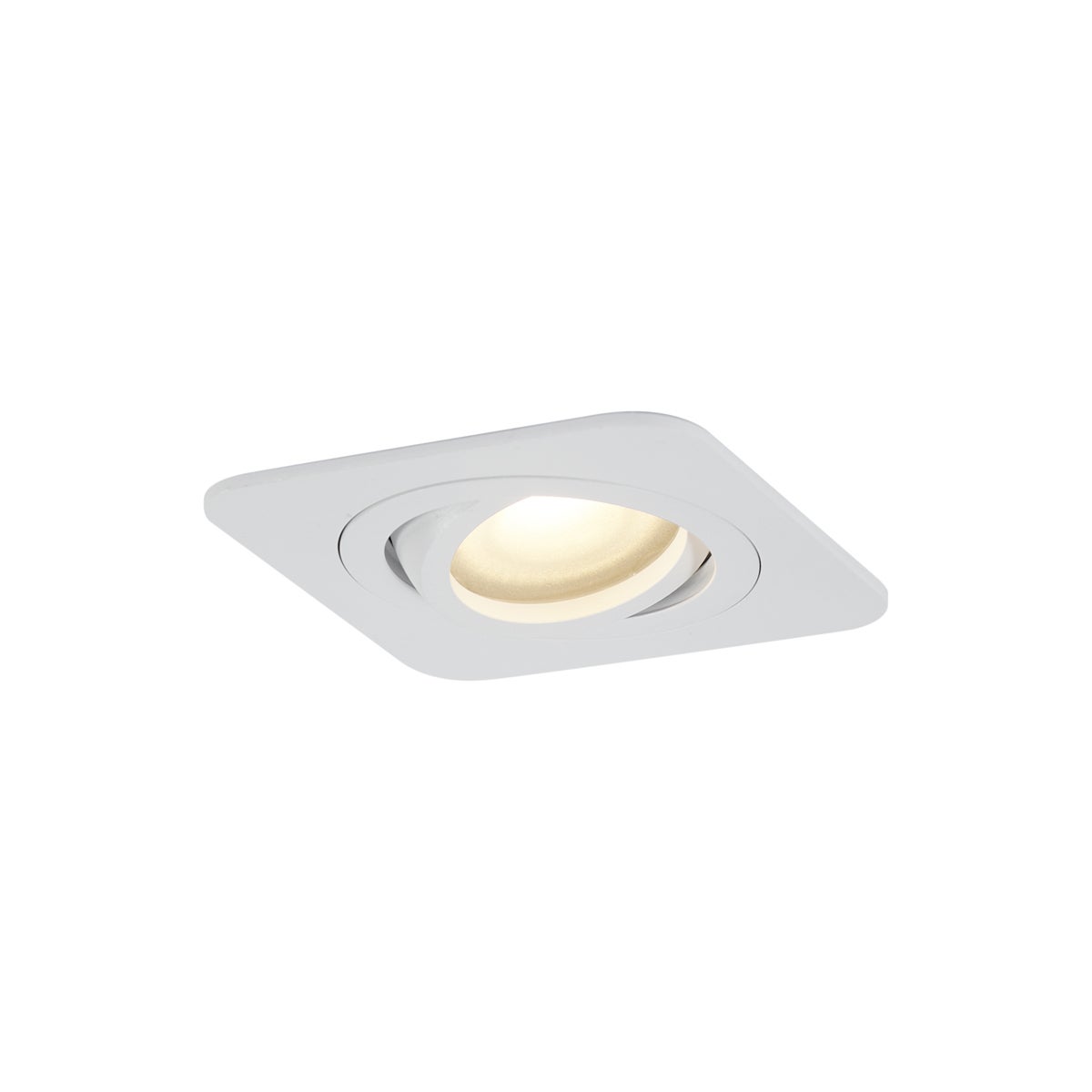 Qazqa reflektor wpuszczany IP44 - Alberto - biały, gu10, max. 10w, kompatybilny z żarówką LED, 9cm, kwadratowy, IP44oświetlenie