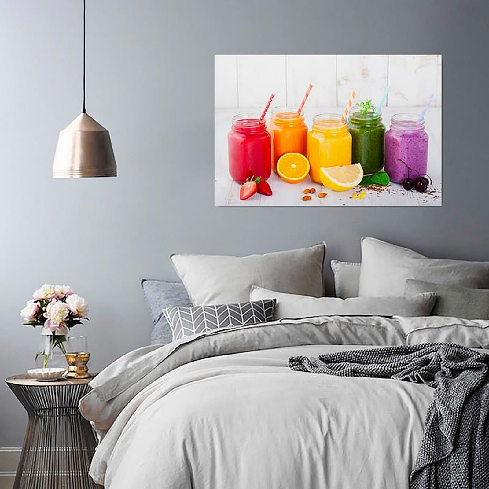 Tableau bois collection de fruits - 40 x 30 cm - 3