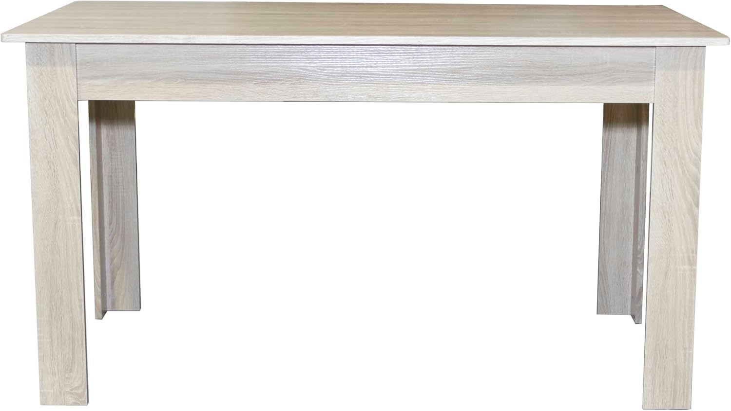 DUPI Mesa Comedor Aitana con Estructura y Tapa Superior de Madera (Taupe/Blanco, 140x80) - 7