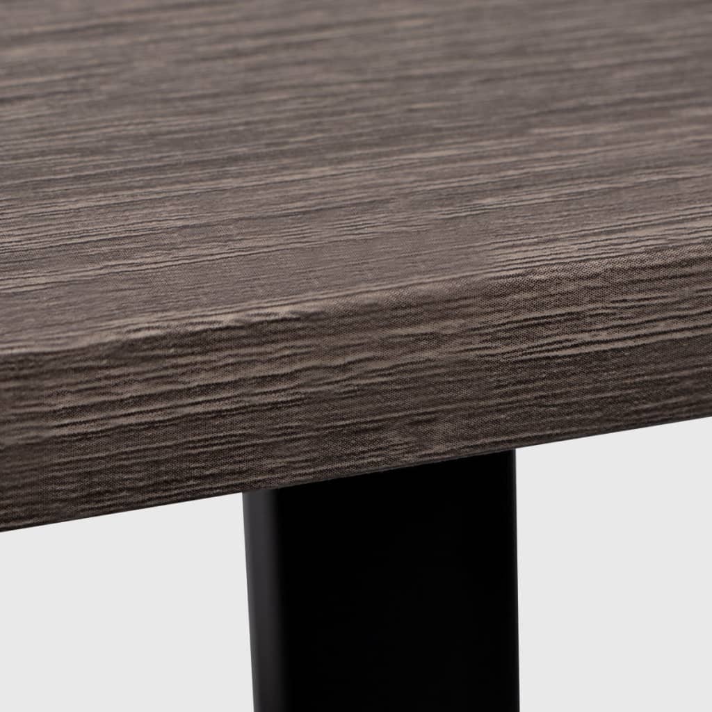 Bureau avec 2 étagères Gris et chêne vidaXL - 5