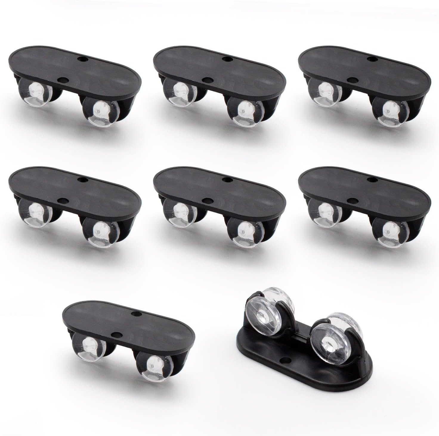 Huit petites roulettes pour meubles, mini roulettes en plastique ...