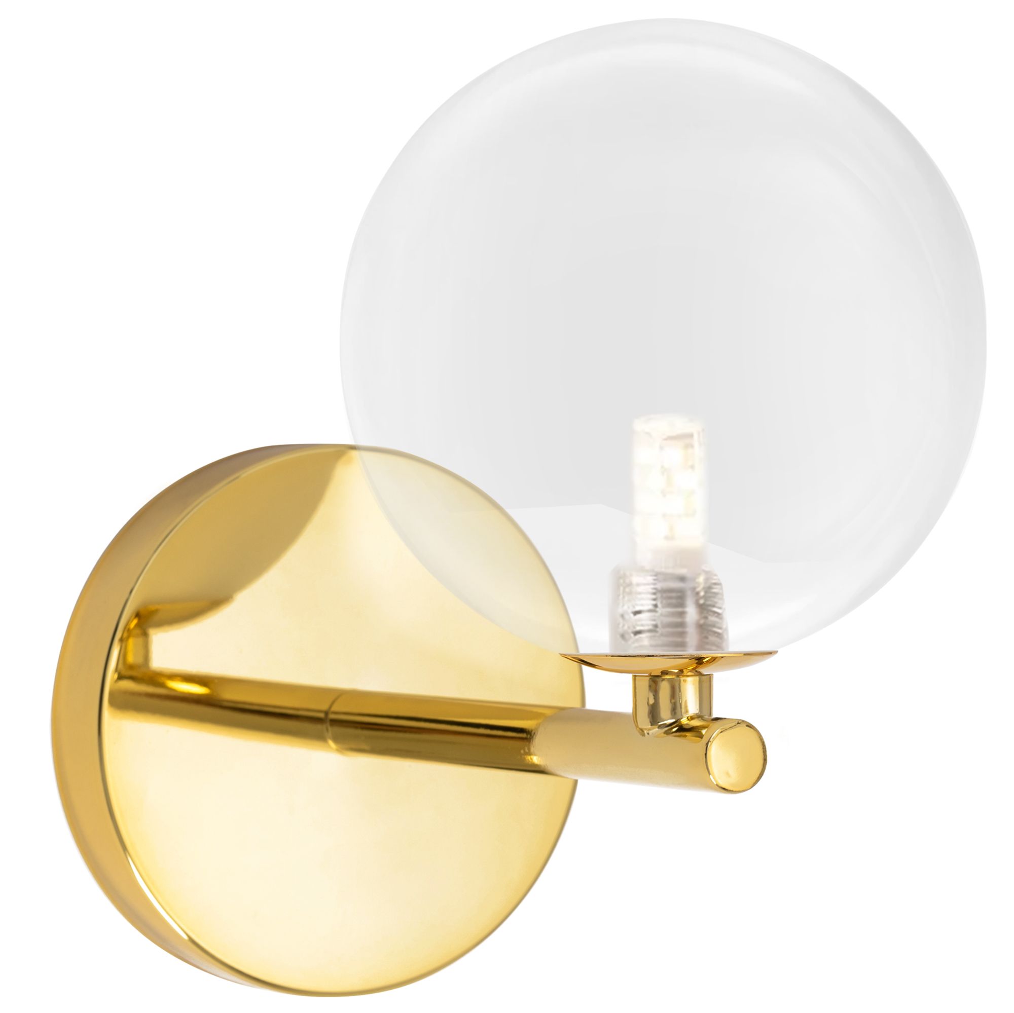 Lampa Ścienna Kinkiet Toolight App1161-1W Złota