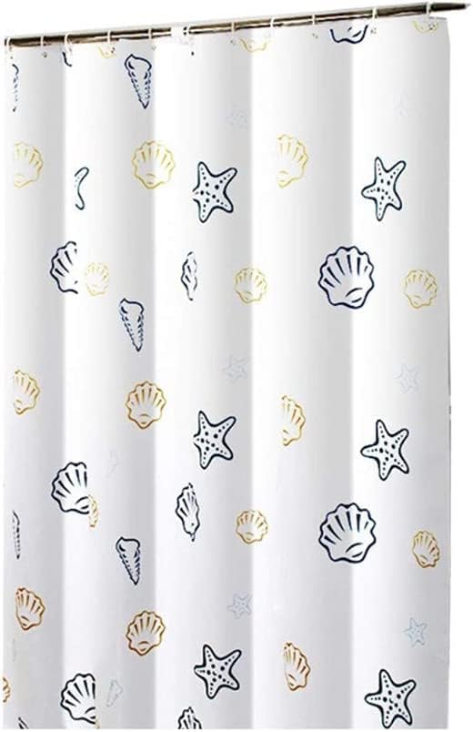 Zasłona prysznicowa łazienkowa Starfish 80 x 180 cm z haczykami