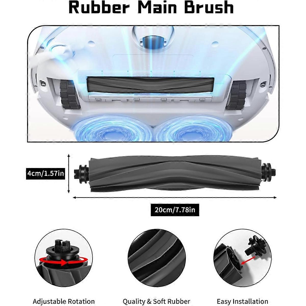 Pour balai à franges Dreame L10s Ultra/L10 Ultra&nbsp;: brosse latérale principale, filtre HEPA et chiffon de nettoyage - 5