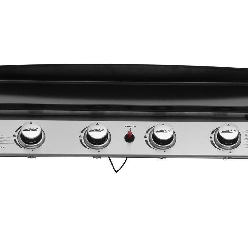 Plancha gazowa 4 palniki "Jolly" - 10 Kw - Szara