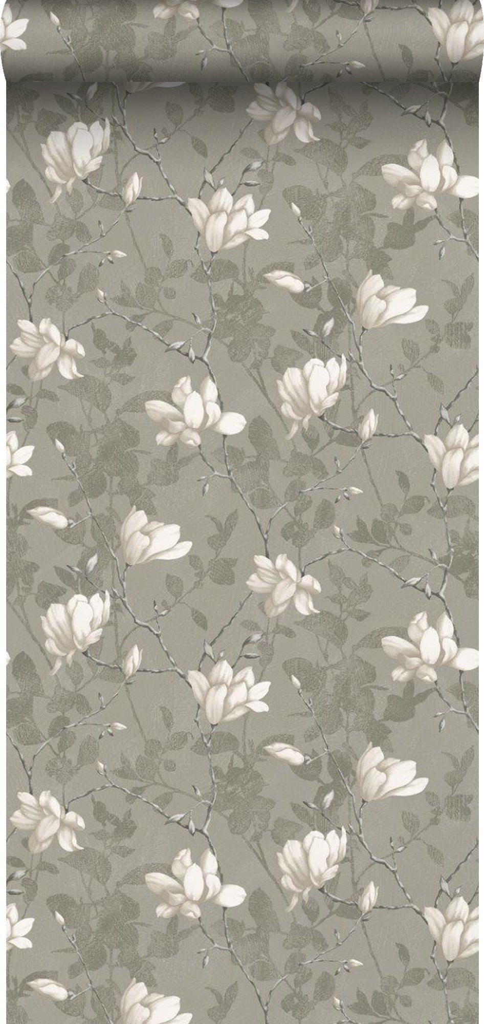 Tapeta magnolia brązowym - 53 cm x 10.05 m - BORASTAPETER