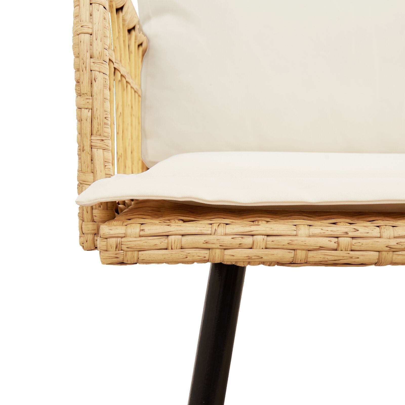 Salon bas de jardin en Acier Marron 6 personnes - 8