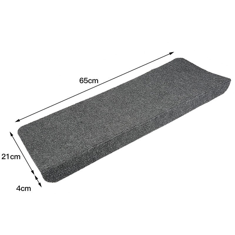 Lot de 15 tapis de marches d'escalier antidérapants et adhésifs pour l'intérieur 6525cm gris - 2