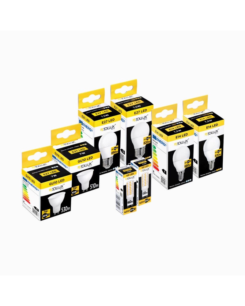 Żarówka LED G9 4.5W kapsułka przezroczysta Neutralna biel 4000K 530lm Sollux Lighting - 4