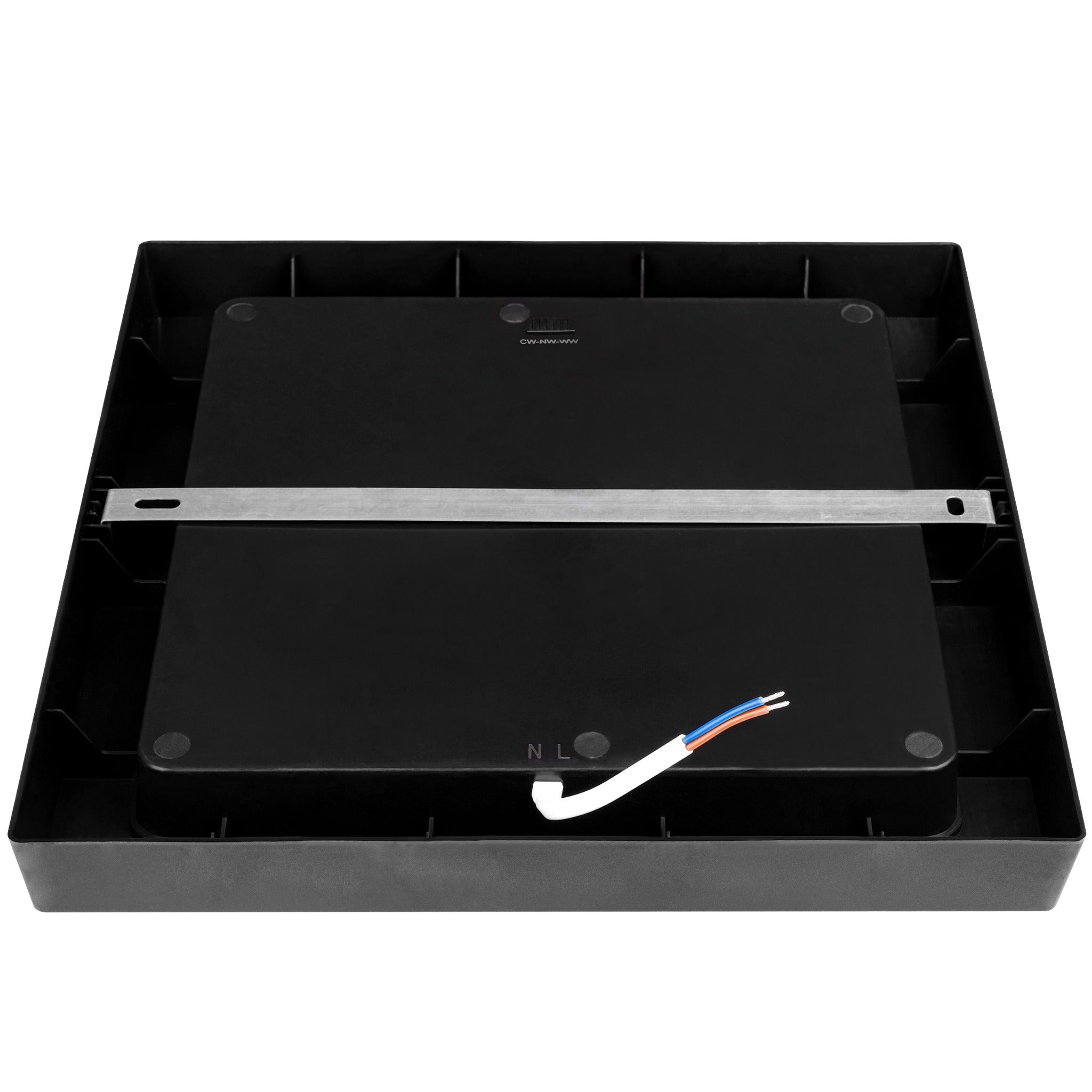 Panel LED natynkowy Bingo 28,5x28,5 cm 1920 lm 24W 2700K 4000K 6500K 3CCT kwadrat czarny MasterLED - 3