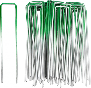 BLOSTM Picchetti Giardino Verdi 40 Pezzi - Picchetti per Erba Sintetica
