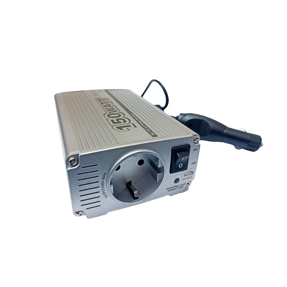 Convertisseur Elévateur de Tension 12V 220 V 230 V + Allume cigare - 150 W max, pour Voiture Bateau Camping Car, Ventilateur Intégré - 2
