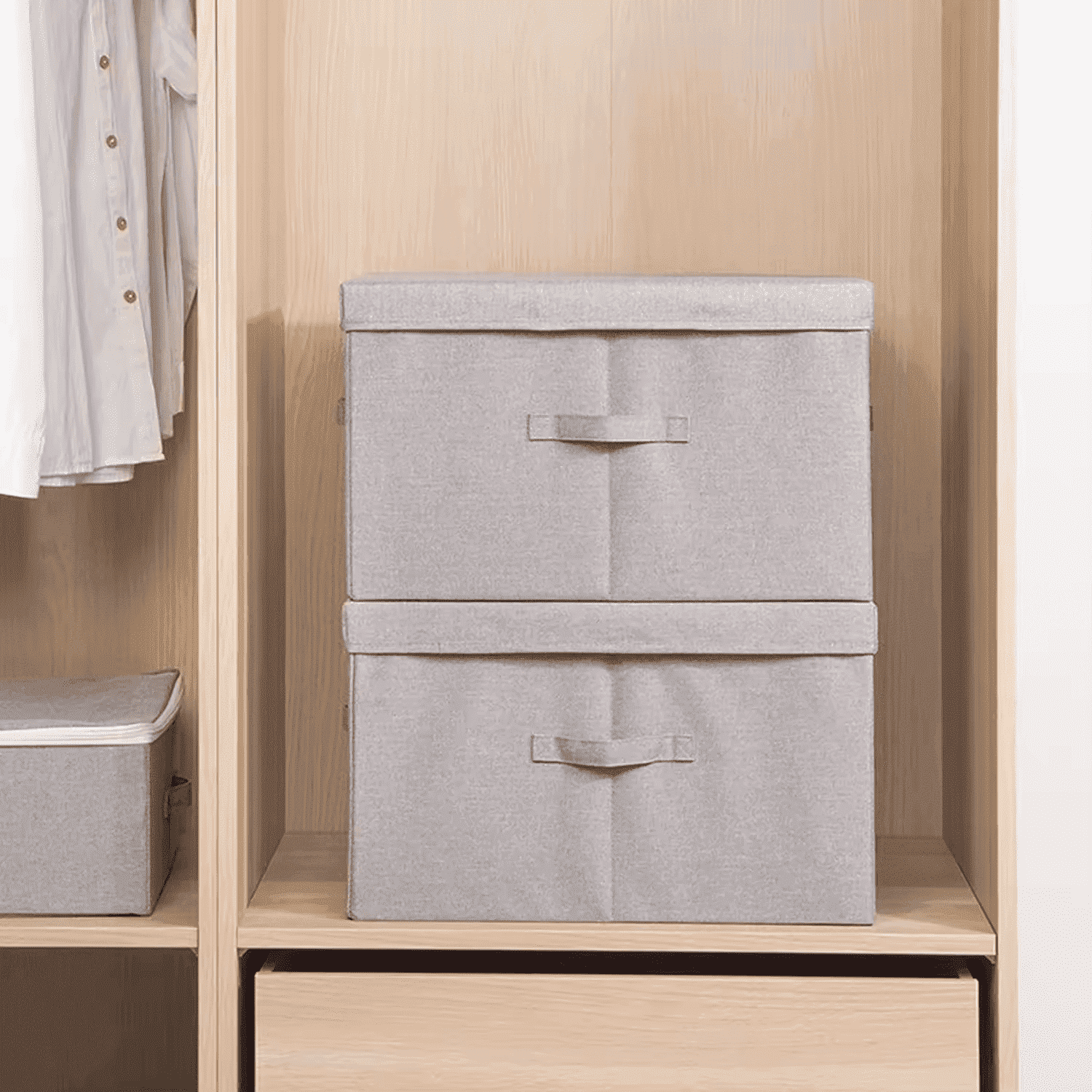 Cajas De Almacenamiento con Tapas, Caja De Almacenamiento De Ropa