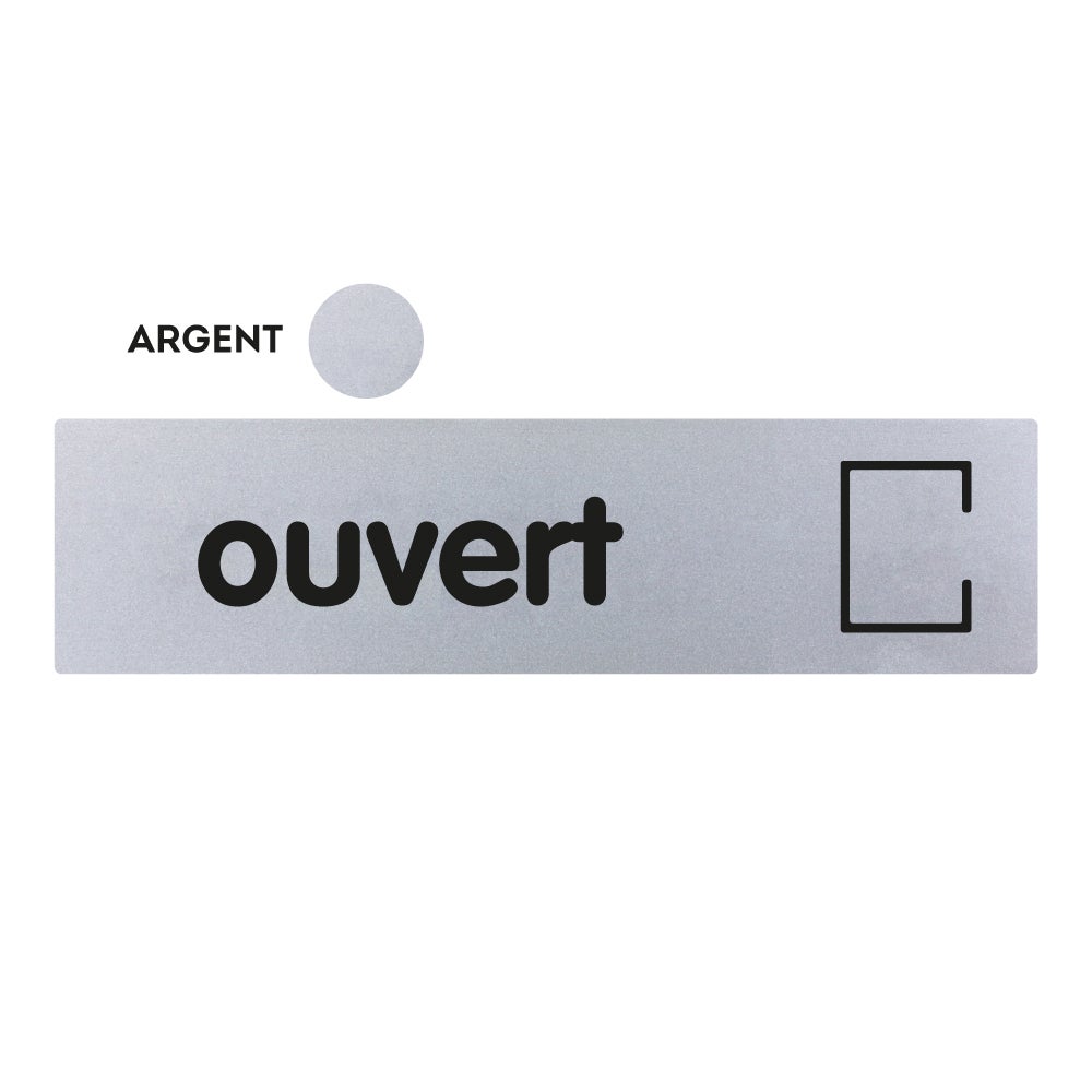 Akozon Panneau Ouvert Fermé Bois Composite 2 Ventouses Décoration Porte Pratique Magasin