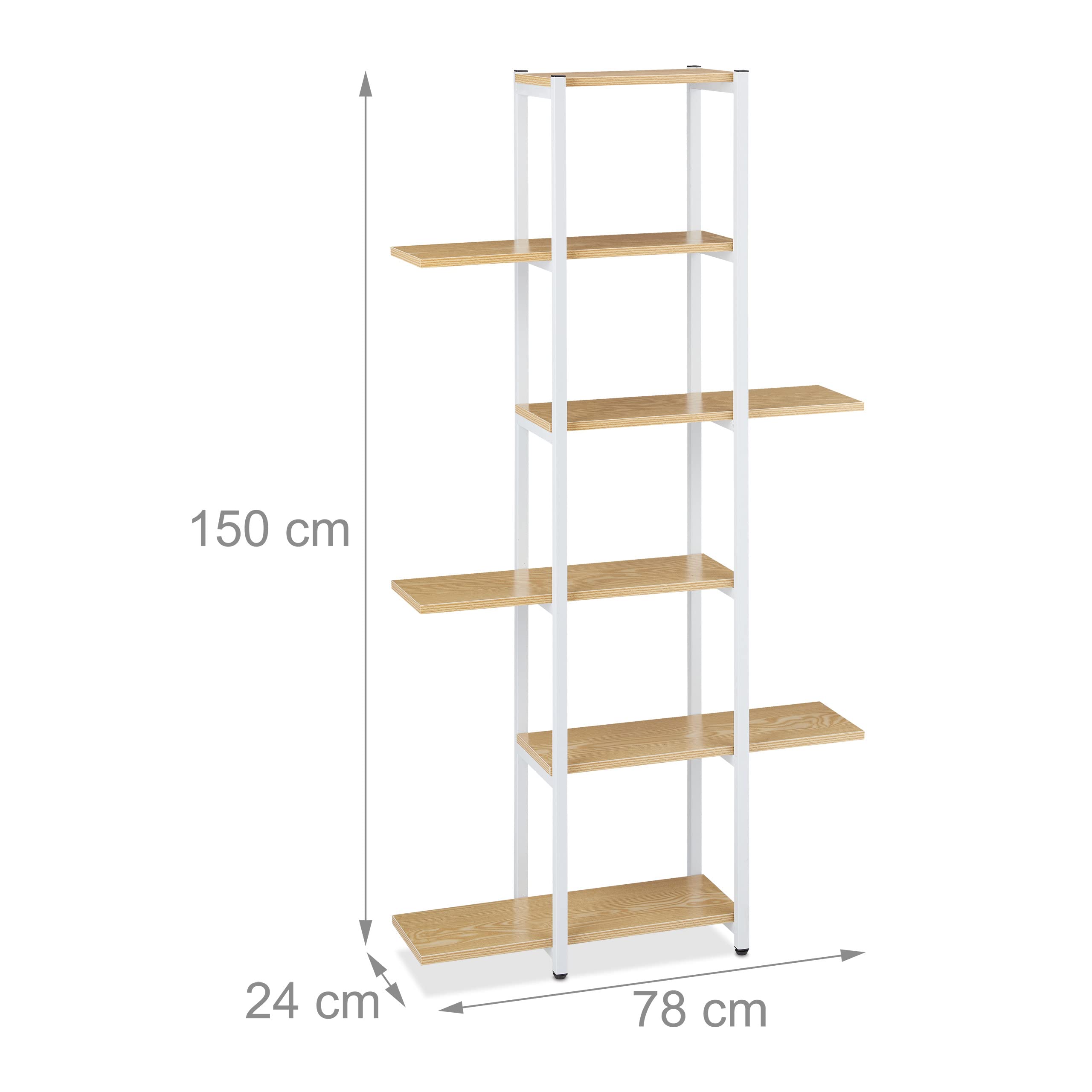 Etagere Plantes Relaxdays Étagère à Plantes, Escalier Fleurs, 6 Niveaux, HLP 150 X 78 X 24 Cm, Métal, Support Intérieur étagère Plante