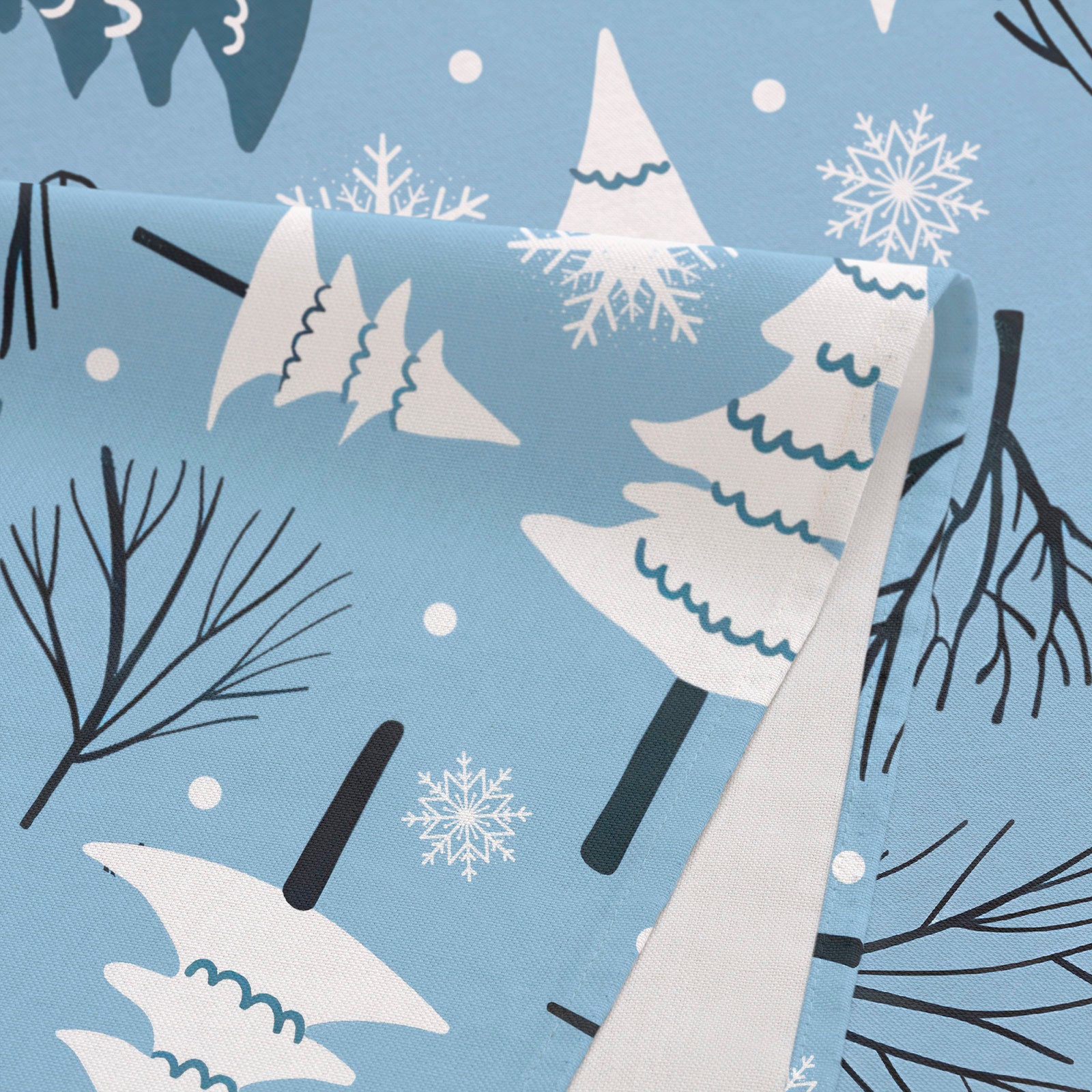 Tovaglia natalizia antimacchia rettangolare in tessuto di cotone 160x240 cm - Winter - 5