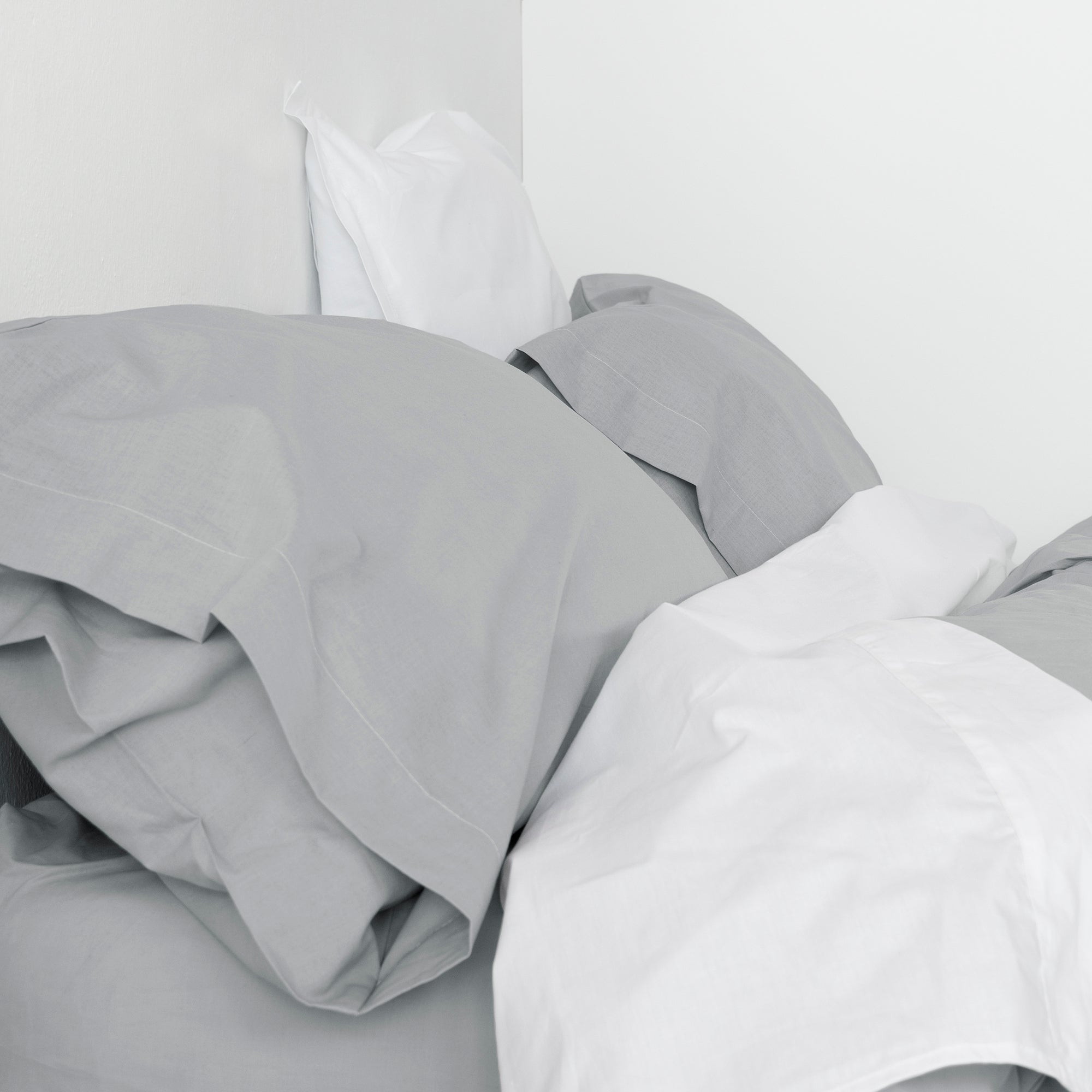 Basic Taie d'oreiller Gris 45x155 - 3